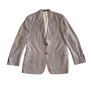 EMPORIO ARMANI G Line Light Pink Lavender Blazer EU 50 Viscose Old Money Wedding